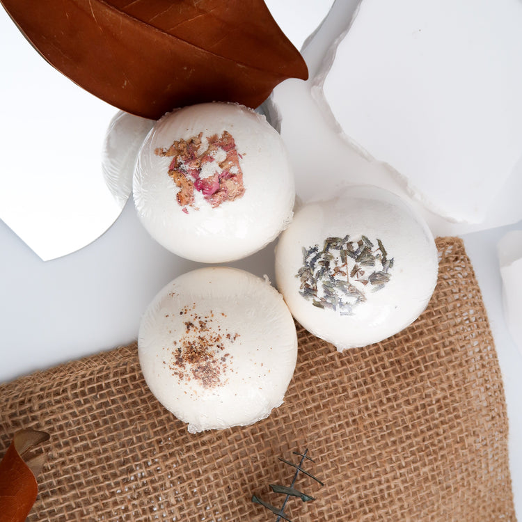 WS1 BATH BOMB - ROSE WATER SANDALWOOD